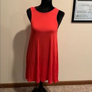 🐙 6/$20 Rue 21 Red Small Keyhole Back Swing Dress